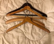 5 Wooden Clothes Hangers