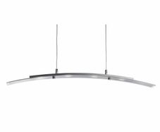 Searchlight Curve 4 Light Satin Silver with Frosted Glass