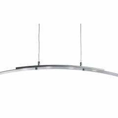 Searchlight Curve 4 Light Satin Silver with Frosted Glass