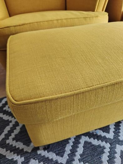 Armchair with footstool