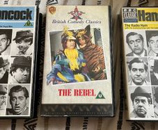 VHS tapes of Tony Hancock - The Rebel and 2 x Hancock's Half Hour