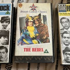 VHS tapes of Tony Hancock - The Rebel and 2 x Hancock's Half Hour