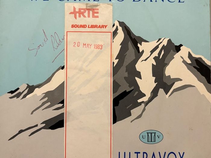 Ultravox We Came To Dance Clear Vinyl With Rte Sound Library Sticker ...