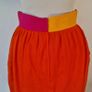 Vintage 1990s Irish designer Paul Costelloe pink orange linen tulip skirt Made in Ireland S 8 10 Image 5