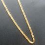 14ct solid gold Italian Figaro chain necklace 4.72g Image 2