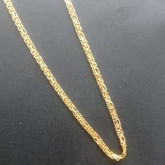 14ct solid gold Italian Figaro chain necklace 4.72g