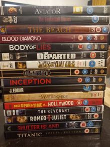 Leonardo Dicaprio DVD Collection Bundle The Aviator Inception Titanic The Revenant Etc