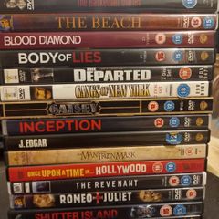 Leonardo Dicaprio DVD Collection Bundle The Aviator Inception Titanic The Revenant Etc