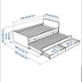 Ikea SLAKT single bed with underbed , and storage. Image 4