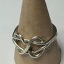 Handmade sterling silver ring. Size R Image 3