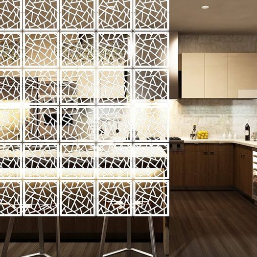 FREE EXPRESS SHIPPING Hanging Room Divider,10 Pieces Wood-Plastic Hanging Panels 0.2 inch Thick Screen Panel for Living Room Bedroom Home Decoration
