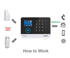 Wireless Burglar Alarm System DIY 4G Wifi RFID for Home Security