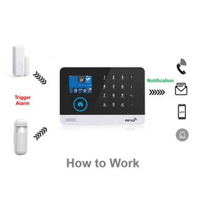 Wireless Burglar Alarm System DIY 4G Wifi RFID for Home Security