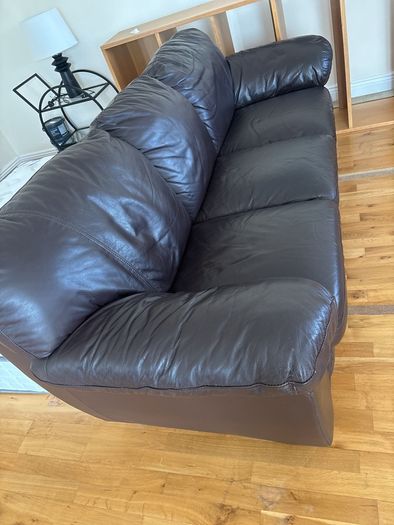 leatherette sofa