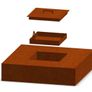 Corten Steel Square Garden Fire 1.2 Metre x 1.2 Metre Image 8