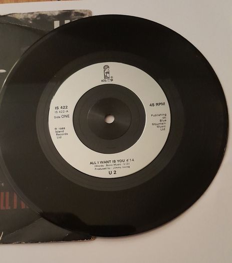 U2 All I want is you original vinyl 7" single