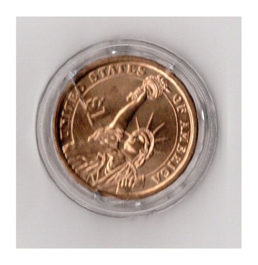 USA George Washington 1789 to 1797 Presidential Dollar Mint in protective Capsule Issued in 2007 as part of Denvir Mintage