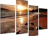 Large Sunset Beach Canvas Wall Art Pictures Living Room Prints XL 4131