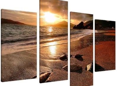 Large Sunset Beach Canvas Wall Art Pictures Living Room Prints XL 4131