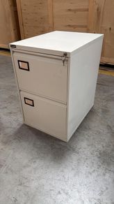 triumph 2 drawer metal filing cabinet with key