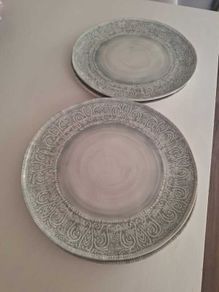 Melamine summer dinner plates
