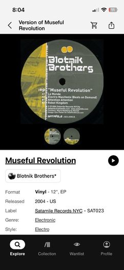 2004 blotnik brothers  Museful Revolution 12" vinyl