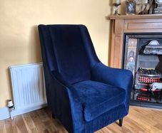 Bella navy arm chair