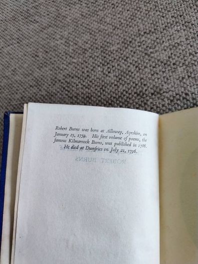The Complete Poetical Works of Thomas Burns hardback in very good condition circa 1960's FREE STANDARD POSTAGE INCLUDED