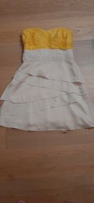Coast Dress Size 12 -  Yellow and cream