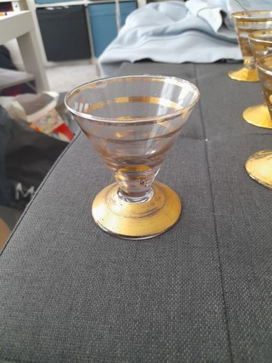 Amber Glasses set of Six