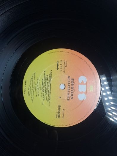 Vinyl,Bob Dyland greatest hits.Irish pressing