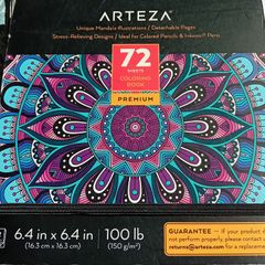 Arteza adult colouring book
