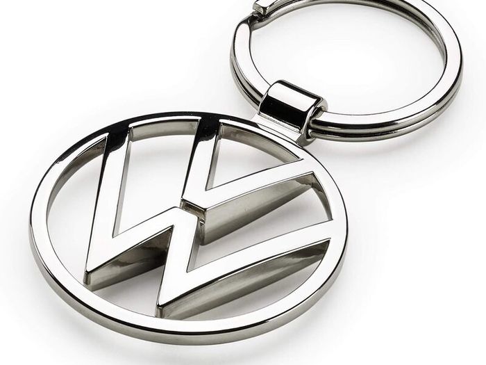 Volkswagen  VW Metal Keyring Pendant, Silver