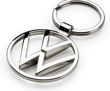 Volkswagen  VW Metal Keyring Pendant, Silver
