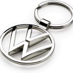 Volkswagen  VW Metal Keyring Pendant, Silver