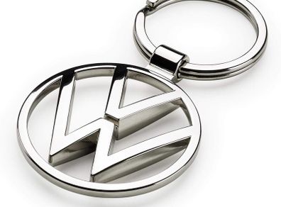 Volkswagen  VW Metal Keyring Pendant, Silver
