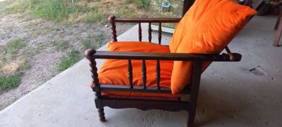 Antique Morris recliner armchair early 20th century