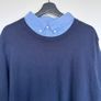 NEW Mens Navy 2 in 1 Knit Jumper 3XL Image 2