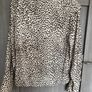 Animal print blouse - cream and black Image 2
