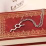 Silver Necklace with Chemical Molecule design Image 3