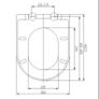 Sonas D-Shaped Soft Close Seat Image 5