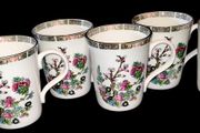 6 Crown Tent mugs Staffordshire