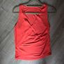 Coral Ribbed Wrap Tank Top, size 10 Image 2