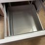 Grey lockable filing cabinet on castors Image 2