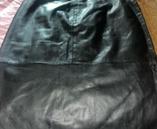 Beautiful mint velvet leather midi skirt
