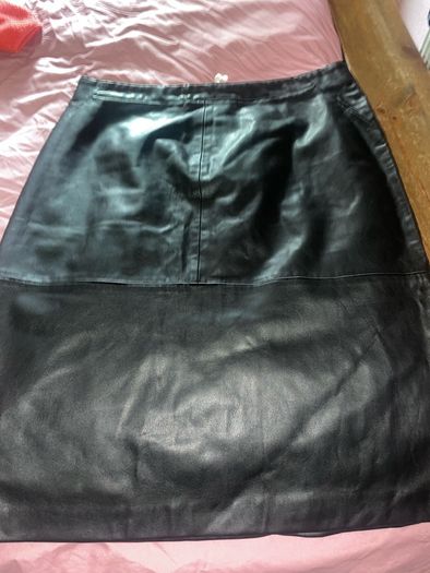 Beautiful mint velvet leather midi skirt
