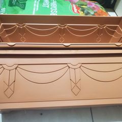 2 x 60cm Venetian Window Box Terracotta