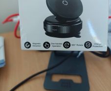 Magnetic suction cup phone holder by two