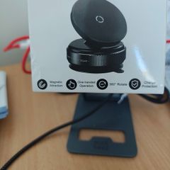 Magnetic suction cup phone holder by two