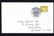 1975 Ireland "Dun Laoghaire 4-7-75" used at Royal Marine Hotel, Dub Laoghaire, for the International Convention of National Association of Round Table of Green Britain and Ireland special cancel tying 5p Gerl definitive stamp